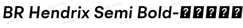BR Hendrix Semi Bold字体转换